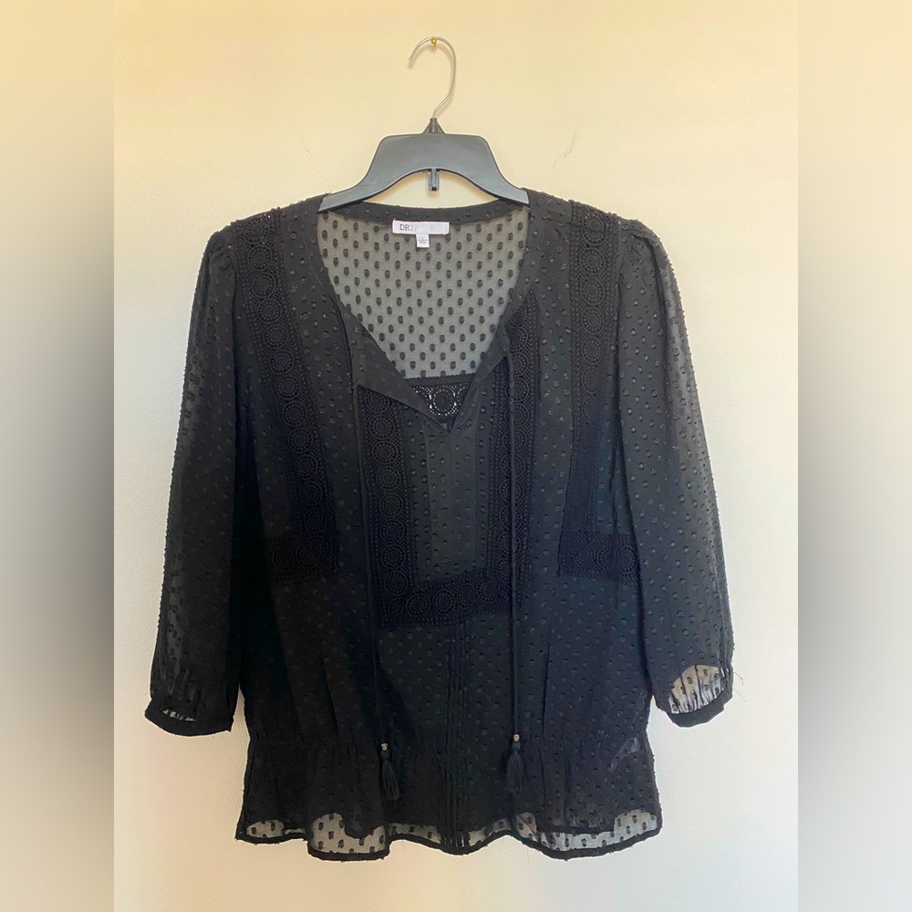 Lacy Black Top